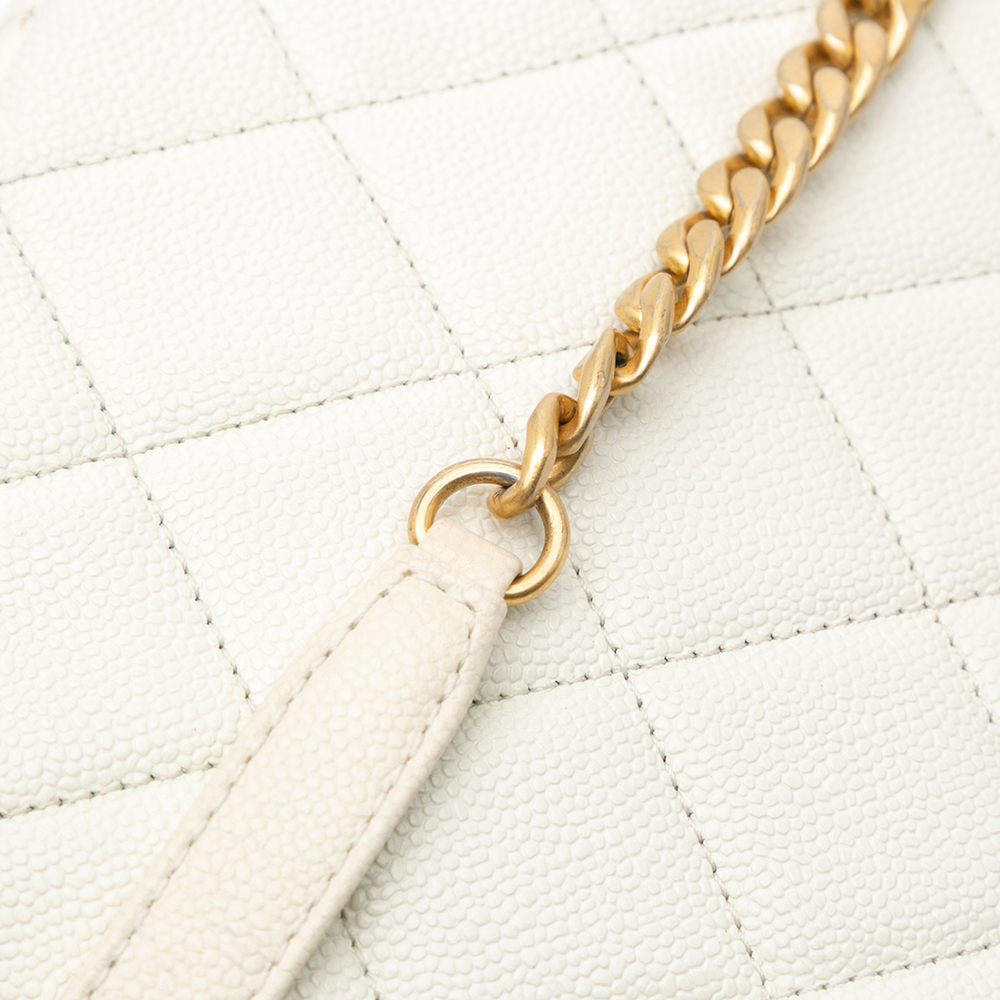 Pre-Loved Chanel Small Quilted Caviar Chain Melody Flap - Picture 9 of 10